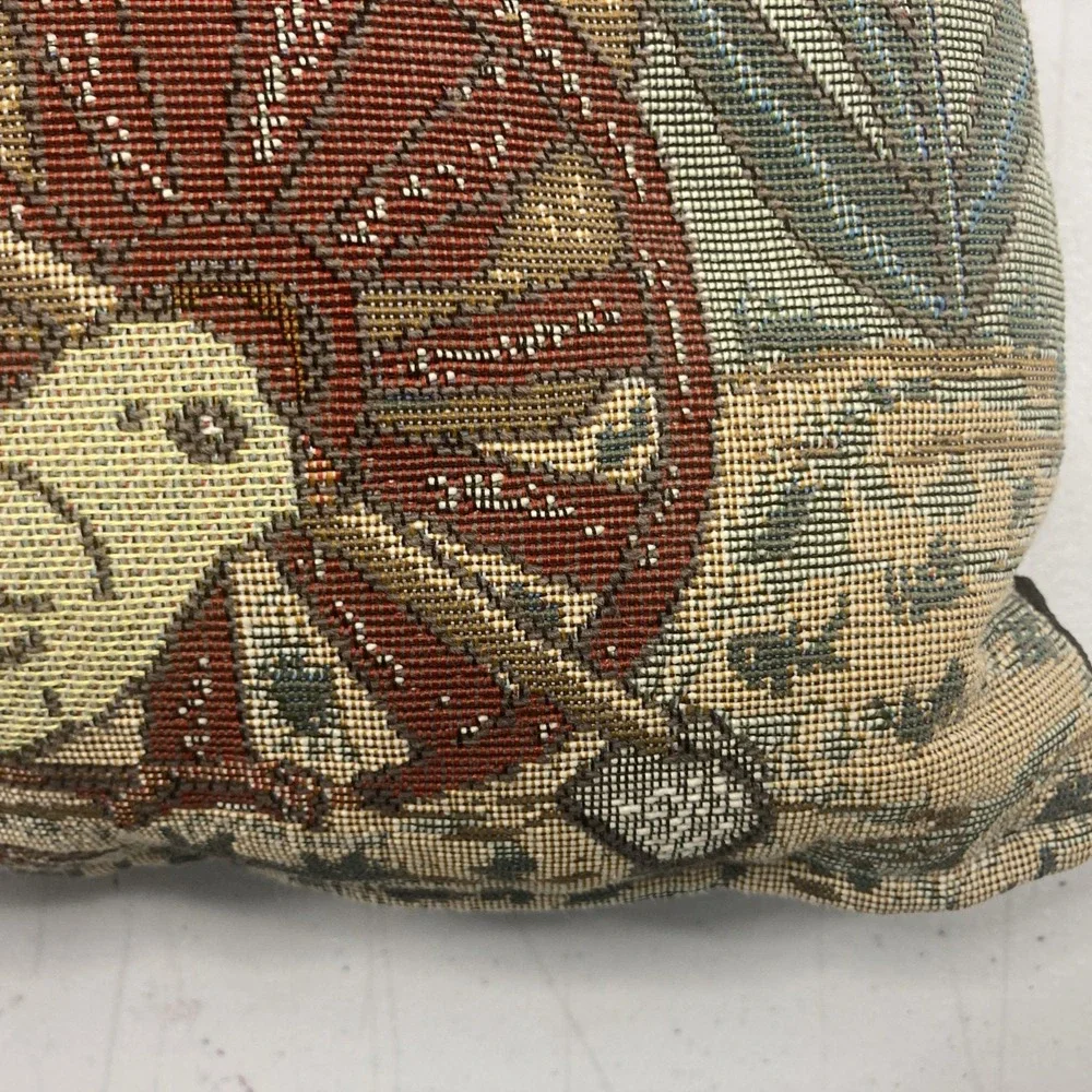 Vtg Farmer Peter Rabbit/Bunny‎ Tapestry Pillow Easter 12
